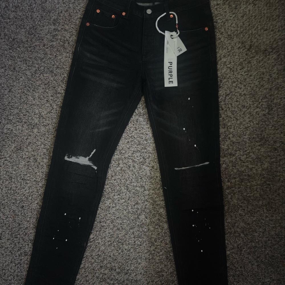 Black Purple jeans
